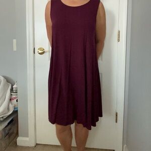 Sleeveless Purple Dress